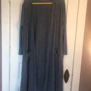 LuLaRoe Sarah Full Length Cardigan- 2XL
